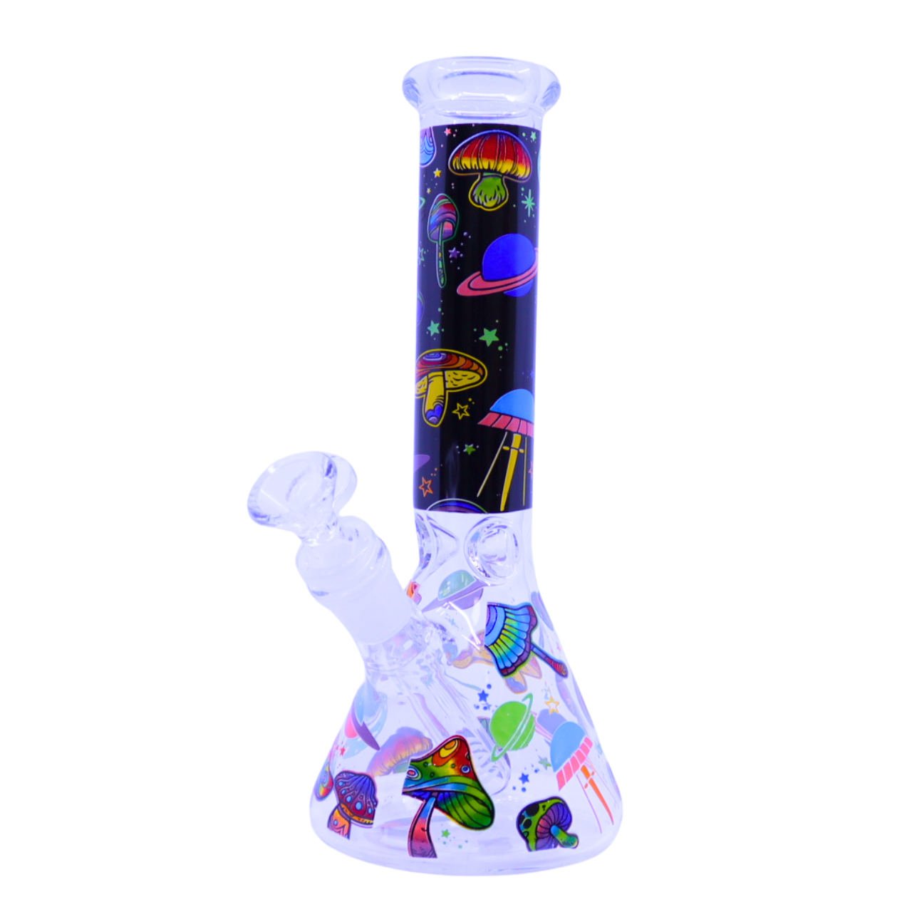 PREMIUM GLASS SHROOM UNIVERSAL DESIGN BEAKER 10" WATERPIPE (WP-621)